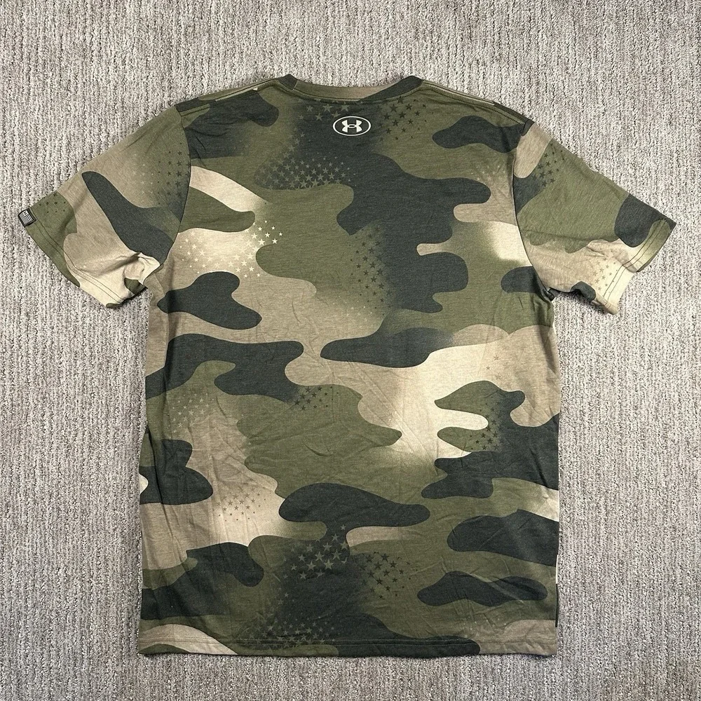 Under Armour Freedom Camo Stars Loose Fit Short-Sleeve Shirt Mens Size Large NWT